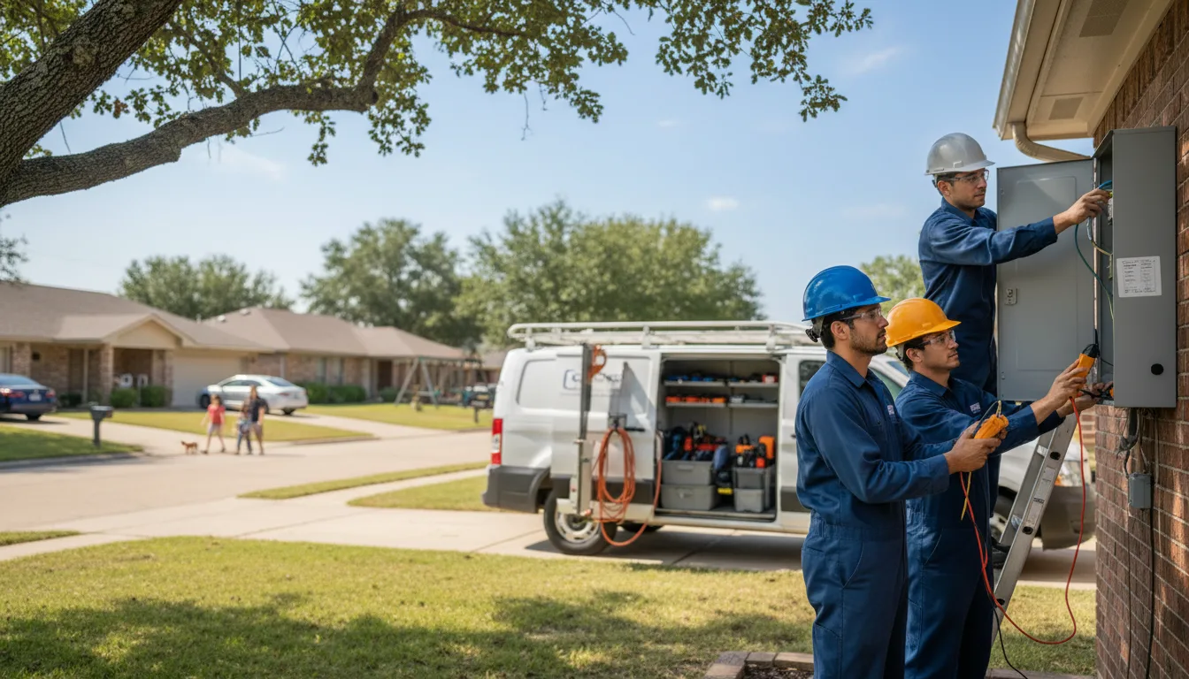 Certified electrician providing emergency electrical services in Saint Francis, ME